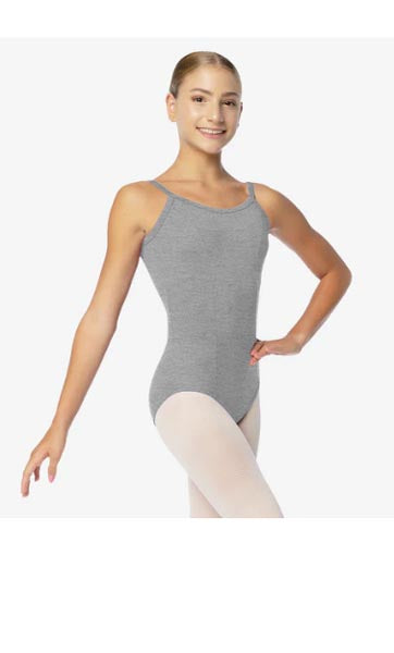 So Danca SL02 Patricia Adult Camisole Leotard With Princess Seams Grey Blend
